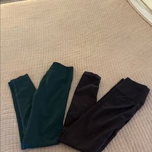 Black and Green Leggings